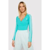Adidas Majica dugih rukava Adicolor za žene, boja: tirkizna | shoptok.hr