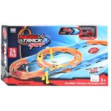 Magic Toys Super Track Set trkaćih staza od 24 dijela sa spiralnim i vučnim automobilom 1/64 | shoptok.hr