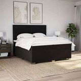  Krevet s oprugama i madracem crni 200x200 cm od tkanine | shoptok.hr