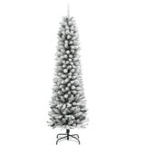  Umjetno usko božićno drvce sa snijegom 240 cm PVC i PE | shoptok.hr