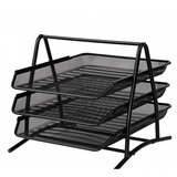 Za spise s 3 ladice, žičani, crni , 350 x 280 x 270mm | shoptok.hr