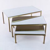  Set 3 pravougaona etažera za izlaganje sa ogledalima 134465 Cene