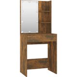  Set toaletnog stolića LED boja hrasta od konstruiranog drva | shoptok.hr