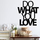 Atelier Del Sofa Zidna dekoracija Do What You Love 2, 47x55 cm, 1.5 mm, Crna Cene