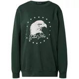 Nasty Gal Sweater majica 'United States' kraljevski zelena / bijela