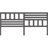  Uzglavlje za krevet sivo 186 x 4 x 100 cm od masivne borovine | shoptok.hr