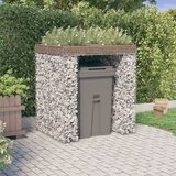 vidaXL Gabionski zid za kantu za smeće 110x91x120 cm pocinčano željezo Cijene