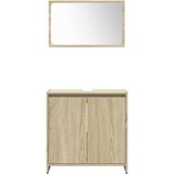  4-dijelni set kupaonskog namještaja boja hrasta sonome drveni | shoptok.hr