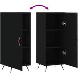  Komoda crna 34,5 x 34 x 90 cm od konstruiranog drva | shoptok.hr