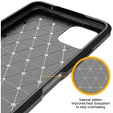Techsuit Carbon Silicone maska za Samsung Galaxy A22 5G - crna | shoptok.hr