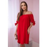 Kesi Włoski Dress tied on the sleeves red | ePonuda.com