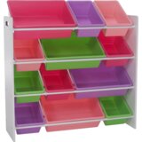 Kondela Organizator/regal za igrače, bel/večbarven, MAISAN Cene