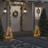vidaXL Božična svetlobna dekoracija s konicami drevo 80 LED 60 cm Cene