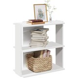 Furnova Knjižna omara 3-nadstropna bela 60x30x60 cm inž. les, (21932227) | Shoptok.si