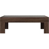 vidaXL Stolić s beskonačnim LED svjetlima boja hrasta 90x50x30 cm | shoptok.hr