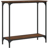  Konzolni stol smeđa boja hrasta 75x30 5x75 cm konstruirano drvo | shoptok.hr
