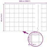 vidaXL Set ograj Set 3 Sivo PVC prevlečeno jeklo 50 x 0,4 m | Shoptok.si