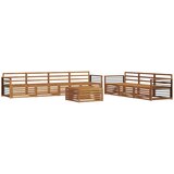  Set vanjskih sofa 8 kom. Prirodna Čvrsto drvo akacije | shoptok.hr
