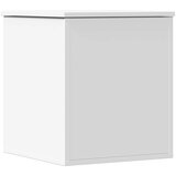vidaXL Škatla za shranjevanje bela 40x42x46 cm inženirski les | Shoptok.si