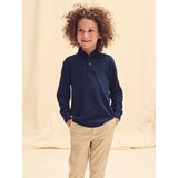 Fruit Of The Loom Navy blue long sleeve polo shirt Cene