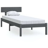  Za krevet sivi od borovine 90 x 190 cm UK jednokrevetni | shoptok.hr