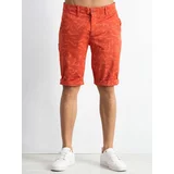 Fashionhunters Orange magnetic shorts