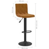  Barske stolice 2 kom. Smeđi baršun | shoptok.hr