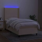  Box spring s madracem LED krem 100x200 cm od tkanine | shoptok.hr