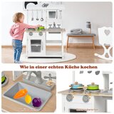  Dječja Igračka kuhinja, kuhinjski set, dim. 60 x 30 x 83 cm, bijela | shoptok.hr