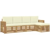  Set vanjskih sofa 5 pcs Bijela i krem 257 x 122,5 x 73 cm | Eponuda.ba