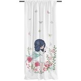 Butter Kings Bijela dječja zavjesa od pamučnog satena 110x250 cm Flowers Around Me – | shoptok.hr