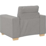  Set kauča od 3 dijela s jastučićima obla siva tkanina | shoptok.hr
