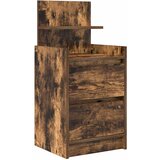  Noćni ormarić s 2 ladice dimljeni hrast 38x34x80 cm | Eponuda.ba