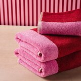 ONA Rožnate frotirne bombažne brisače v kompletu 2 ks 50x100 cm Pixie – | Shoptok.si