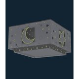 Dalber 63236E - Dečije plafonsko svetlo MOONLIGHT 2xE27/60W/230V sivo | Eponuda.com