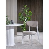 Hanah home silva - white white dining table & chairs set (4 pieces) | ePonuda.com