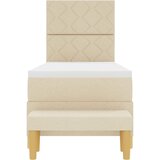  Krevet s opruga kutije s jastukom Krema 200 x 80 cm tkanina | shoptok.hr