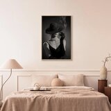  Slika - Black Elegance (1 Part) Vertical 60x90 U prirodnom drvenom okviru | shoptok.hr