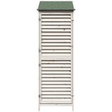  Vrtna Šupa s krovom Bijela 59 x 56 x 176 cm Čvrsto drvo jele | shoptok.hr