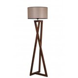 Opviq Podna lampa MAČKA smeđe, drvo/ platno, promjer 45 cm, visina 166 cm, E27 60 w, Maçka Ceviz Ahşap Lambader Silindir Koyu Hasır Abajurlu Cijene