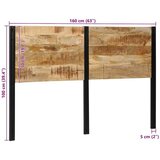 vidaXL Uzglavlje 160 cm Puno drvo Mango i željezo | shoptok.hr