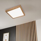  Brilagi-LED Prigušiva rasvetno telo WOODY FRAME LED/50W/230V hrast 60x60 cm IP44 + daljinski upravljač | Eponuda.com