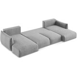 Makamii Svijetlo siva sklopiva kutna garnitura (u obliku slova "U") Leila – | shoptok.hr