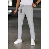 Dewberry 47676 Italian Cut Elastic Fabric Mens Trousers-GREY | shoptok.hr