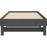  Dnevni ležaj na izvlačenje sivi 2x(90x190) cm masivna borovina | shoptok.hr