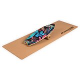 Boarderking Indoorboard Wave, deska za držanje ravnotežja, podložka, valj, les/pluta | Shoptok.si