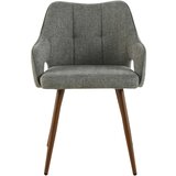 MID.YOU NASLANJAČ, les, kovina, tekstil siva | Shoptok.si