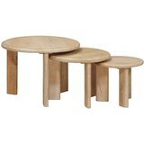 Stolovi za slaganje 3 pcs Crna Čvrsto drvo manga | shoptok.hr