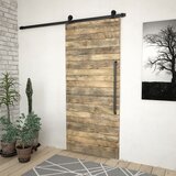 Pribor za klizna vrata SKIEN 200 cm čelični crni | shoptok.hr