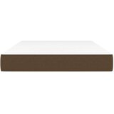 vidaXL Vzmetnica z žepkasto vzmetjo temno rjava 120x200x20 cm blago | Shoptok.si